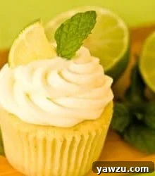 Mojito Cupcakes with mint and lime