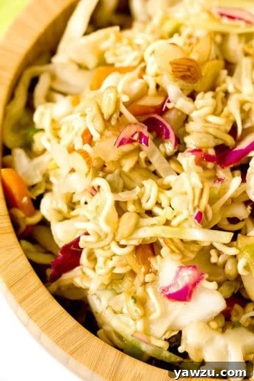 Chinese Coleslaw - An easy side dish perfect for summer picnics or light lunches! 