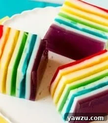 Rainbow Ribbon Jello