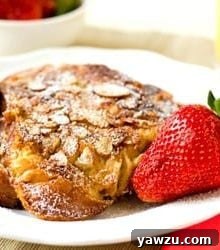 Cinnamon-Almond French Toast plated
