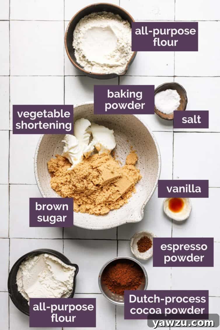 Ingredients for ice cream sandwiches labeled with which ingredients are what.