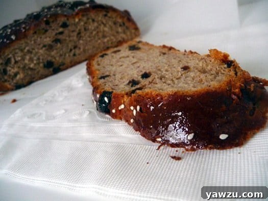 Slice of Christopsomos on a white napkin.