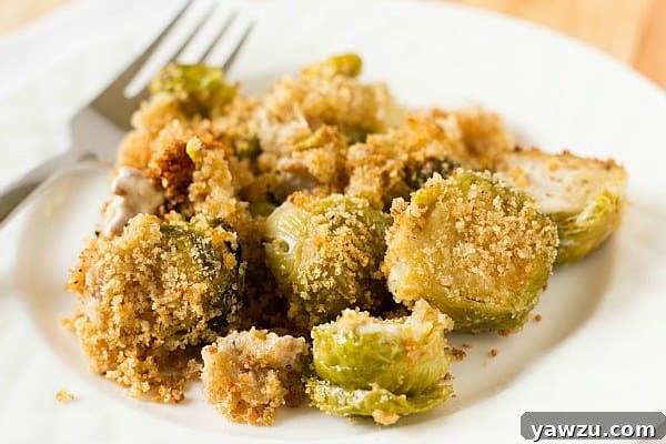 Brussels Sprouts and Bacon Gratin