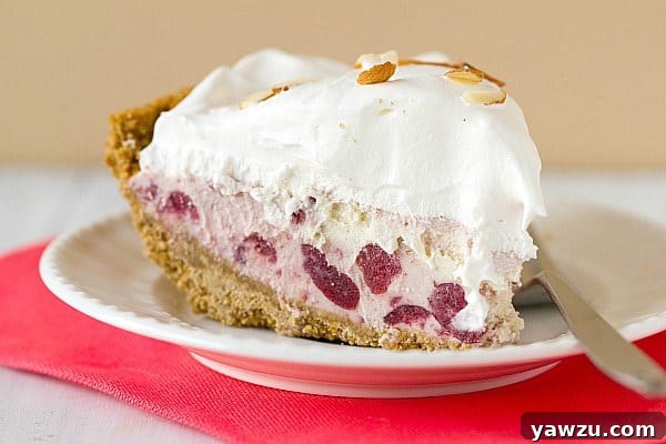 Vibrant Cranberry Ice Cream Pie ready for a holiday feast