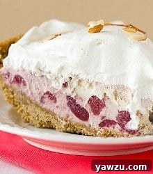 Small image of Cranberry Ice Cream Pie, garnished
