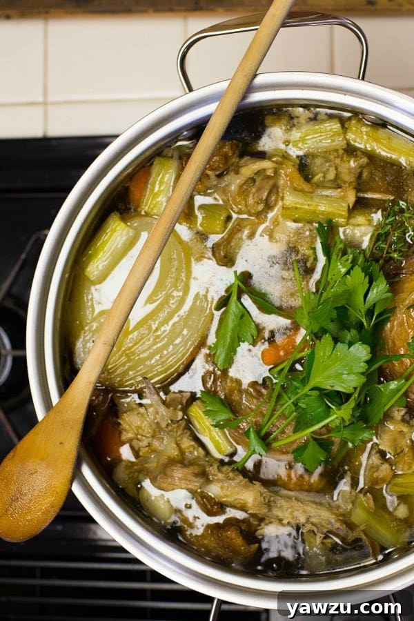 How to Make Turkey Stock by @browneyedbaker :: www.browneyedbaker.com