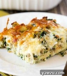 Main image of Cheesy Sausage Spinach Breakfast Casserole