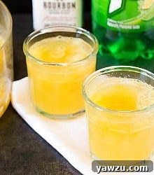 Close-up of a glass of Bourbon Slush