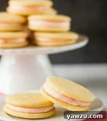 Pink Grapefruit Sandwich Cookies