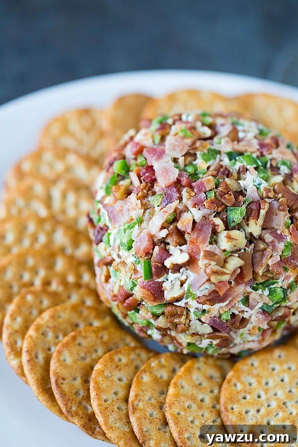 Bacon Jalapeño Cheese Ball - The Ultimate Game Day Appetizer