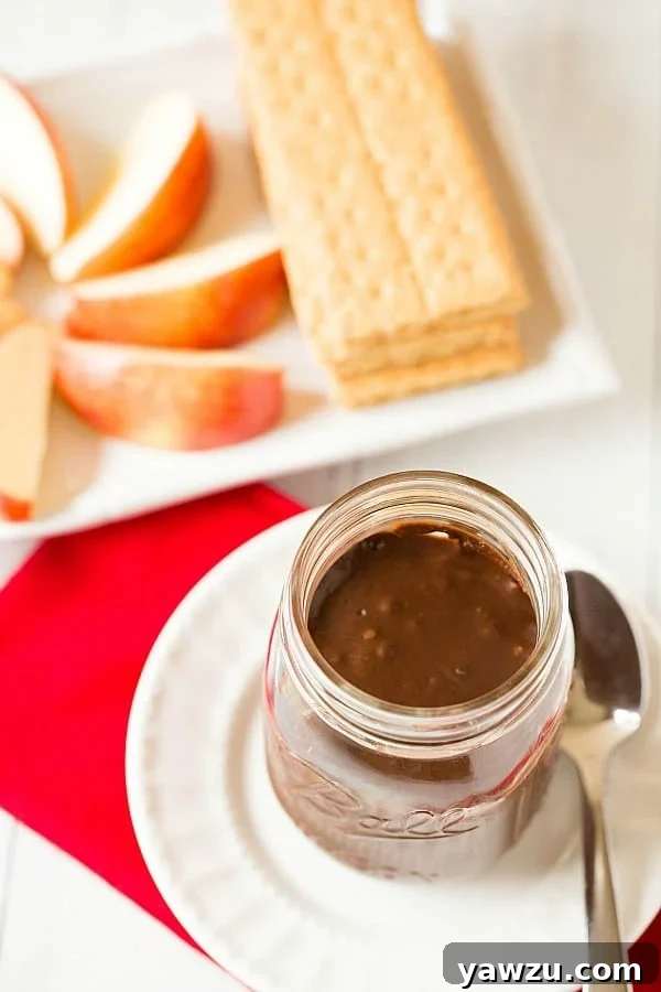 Delicious Homemade Nutella Spread in a Jar