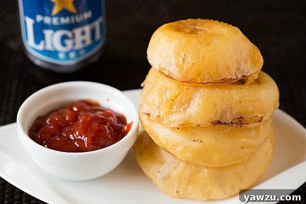 Crispy Homemade Beer-Battered Onion Rings