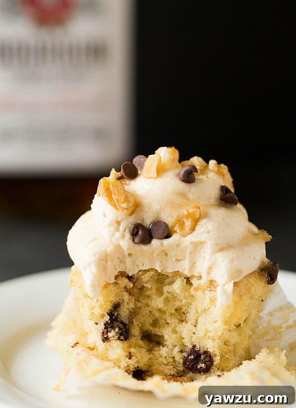 Styled platter of Kentucky Derby Pie Cupcakes ready to serve