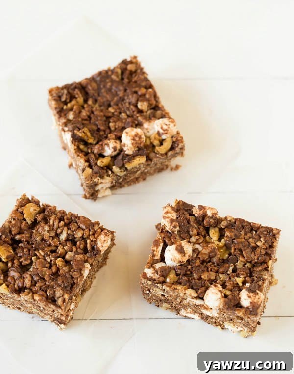Rocky Road Rice Krispies Treats