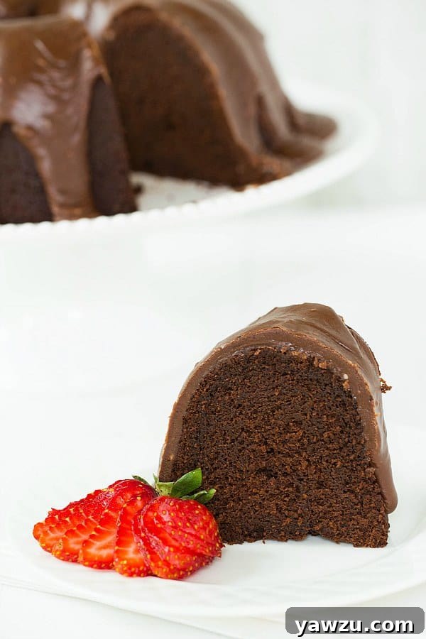 Decadent Chocolate Bundt Cake with Rich Chocolate Fudge Icing