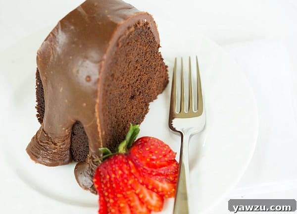 Moist Chocolate Bundt Cake with Homemade Fudge Icing