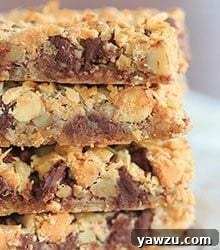 Seven Layer Bars, ready to be served