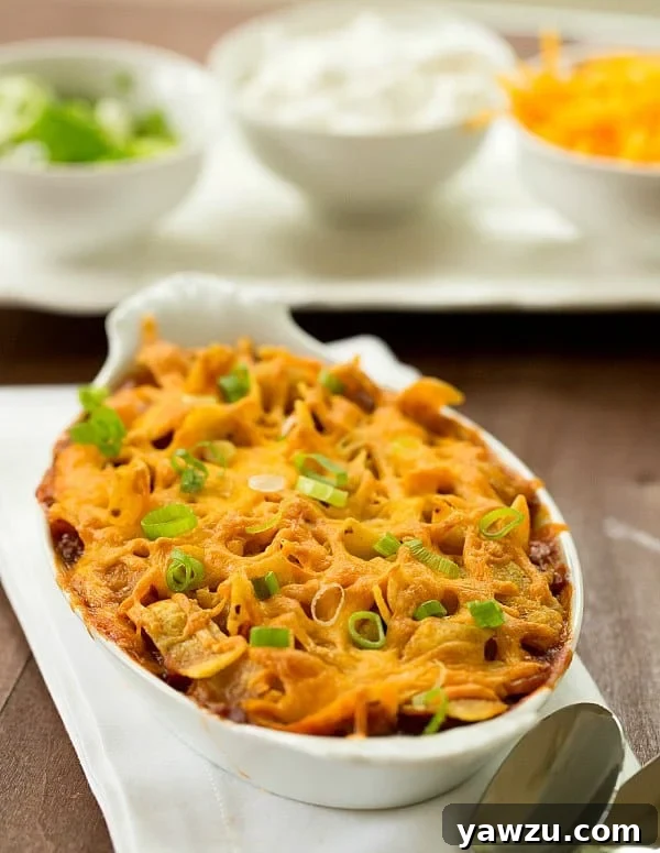 Frito Pie Recipe by @browneyedbaker :: www.browneyedbaker.com
