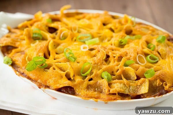 Frito Pie Recipe by @browneyedbaker :: www.browneyedbaker.com