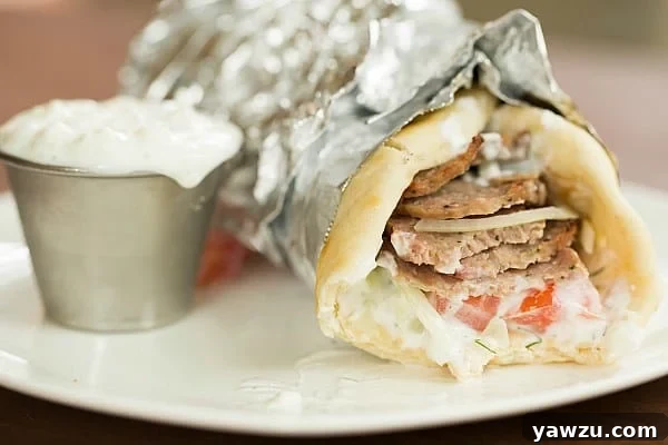 Enjoying Homemade Greek Lamb Gyros