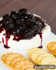 Baked Brie with Blackberry Compote