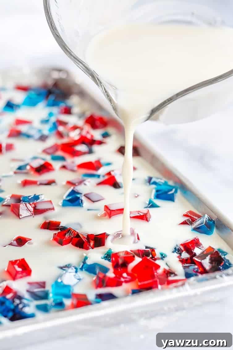 Red, White & Blue Jello Stars in the works!