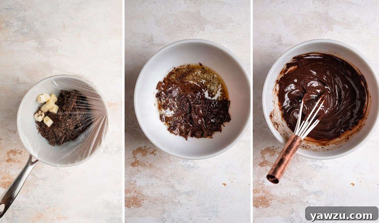 Step by step photos for making chocolate cake for Buche de Noel