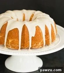 Eggnog Bundt Cake with Rum Icing recipe image