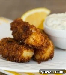 Homemade Fish Sticks with Tartar Sauce