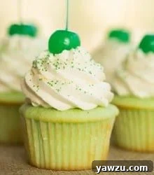 Shamrock Shake Cupcakes