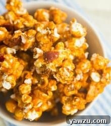 Bacon and Cashew Bourbon Caramel Corn Recipe