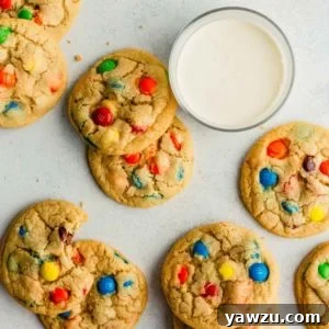 Soft and Chewy M&M Cookies