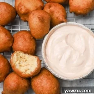 Homemade Hush Puppies with Spicy Dipping Sauce