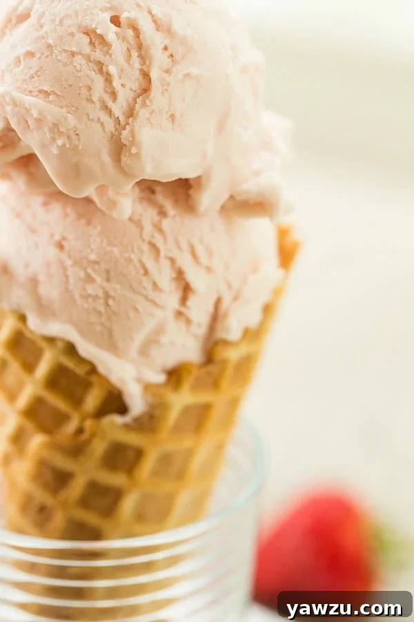 Roasted Strawberry & Buttermilk Ice Cream | browneyedbaker.com #recipe