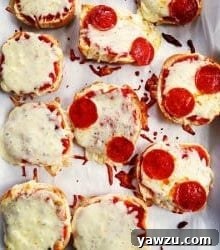 Finished Pizza Burger with golden melted cheese and pepperoni