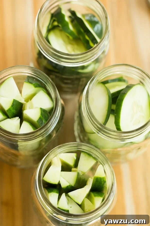 Refrigerator Dill Pickles with Spices