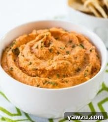 Homemade Roasted Red Pepper Hummus