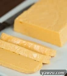 Homemade Velveeta Cheese block.
