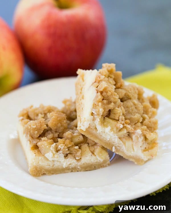 Apple Cheesecake Crumb Bars | Perfect Fall Dessert Recipe