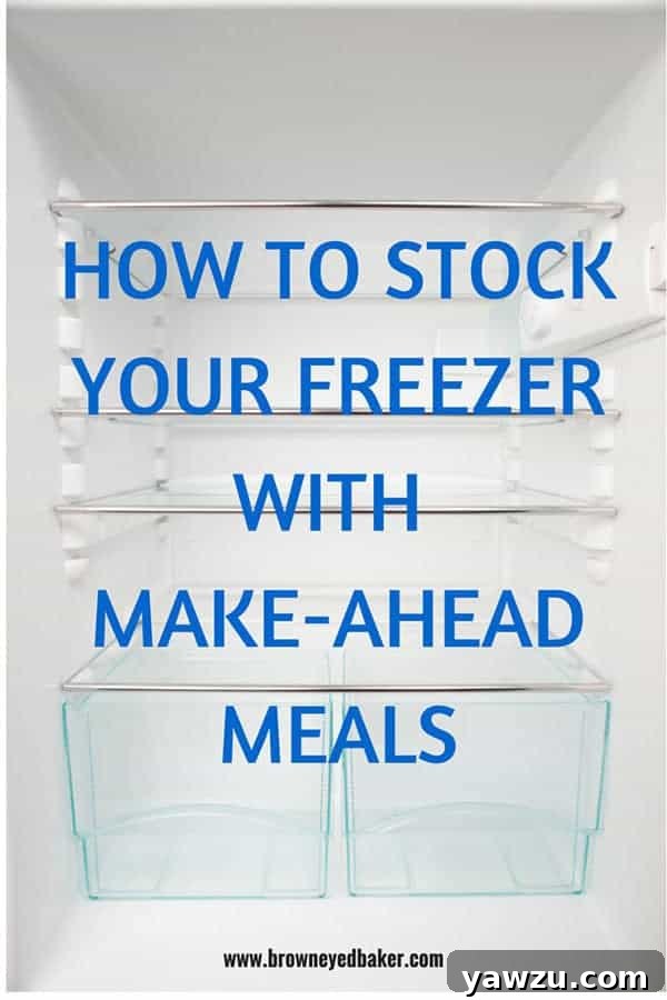 How To Stock Your Freezer with Make-Ahead Meals - Tips and recipe ideas! | browneyedbaker.com