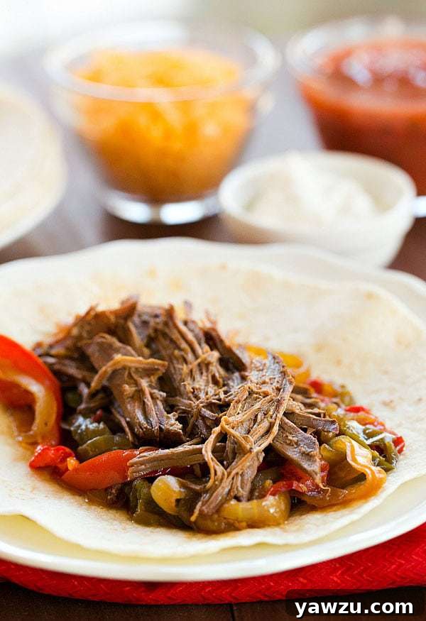 Crock-Pot Steak Fajitas Recipe - Only 10 minutes of prep time! | browneyedbaker.com