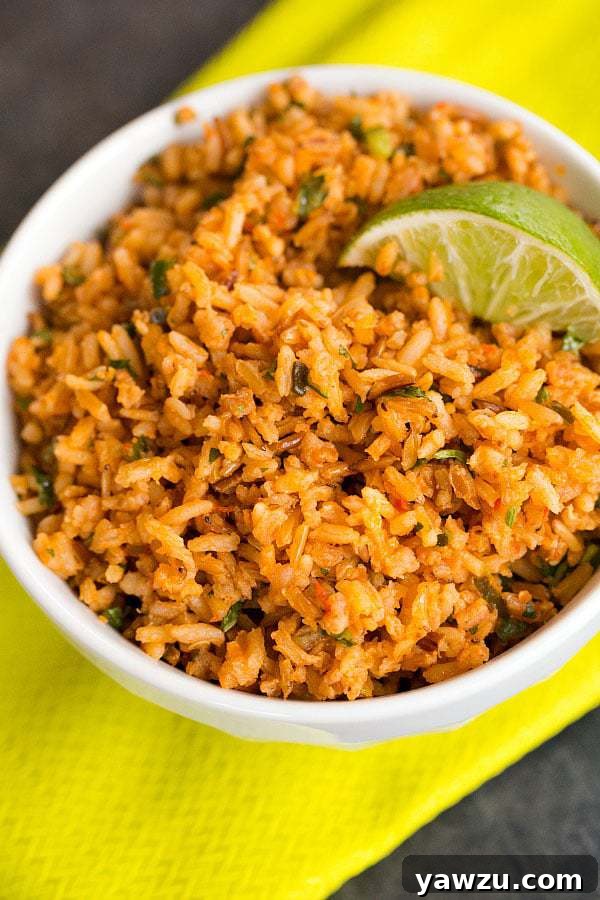 Delicious and easy authentic Mexican Rice recipe, perfect for any Tex-Mex meal.
