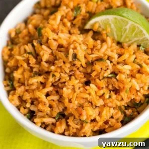 Authentic Mexican Rice, a flavorful side dish.