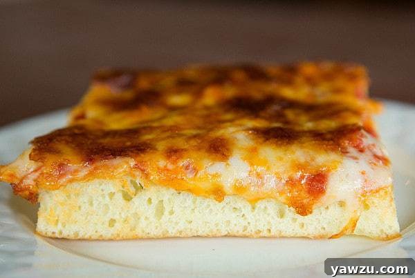 Finished Thick-Crust Sicilian-Style Pizza Slices