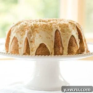 Coconut Bundt Cake with White Chocolate-Coconut Glaze