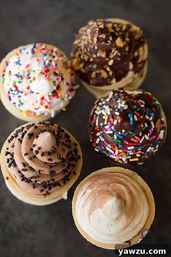 Delicious Ice Cream Cone Cupcakes, perfect for summer parties.
