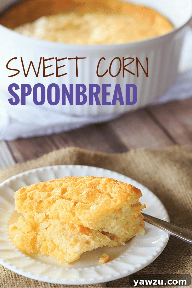 Sweet Corn Spoon Bread | A Creamy, Souffle-Like Casserole