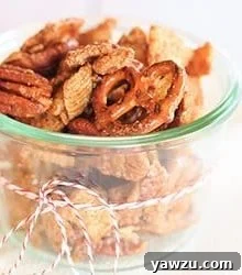 Cinnamon Sugar Candied Chex Mix
