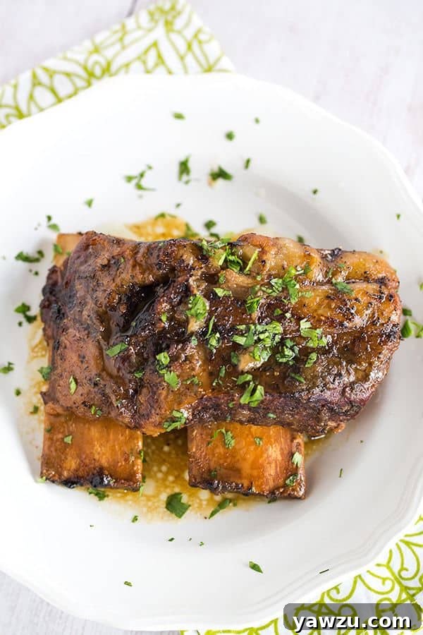 Effortless Slow Cooker Korean Short Ribs: A simple, hands-off recipe delivering unbelievably tender beef infused with authentic Korean flavors. Ideal for an impressive yet easy dinner.