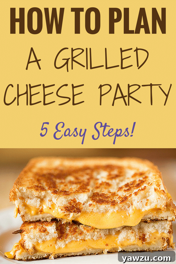 How to Throw a Grilled Cheese Party in 5 Easy Steps - Tons of suggestions for ingredients, set up and sandwich combinations!